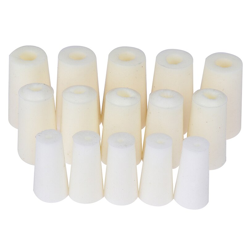 5Pc Lab Silicon Stopper, test Tube Hollow Plug Slicon Stekkers Voor Experiment Diameter 11-15Mm 15-19Mm 17-22mm