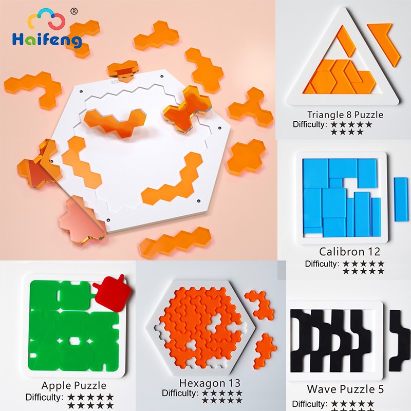 Challenge Puzzles Toys Impossible Brain Burning Puzzles Adult 18 Kid Fun Brainteasing Geometrical Shape Puzzle Game Toy