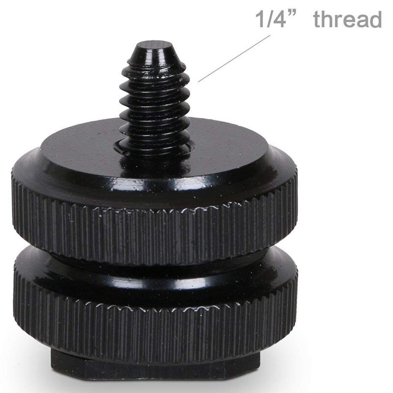 Kamera Schuh montieren zu 1/4Zoll-20 Stativ Schraube Adapter, Blitz Schuh Halterung für DSLR Kamera Anlage (Pack von 4)
