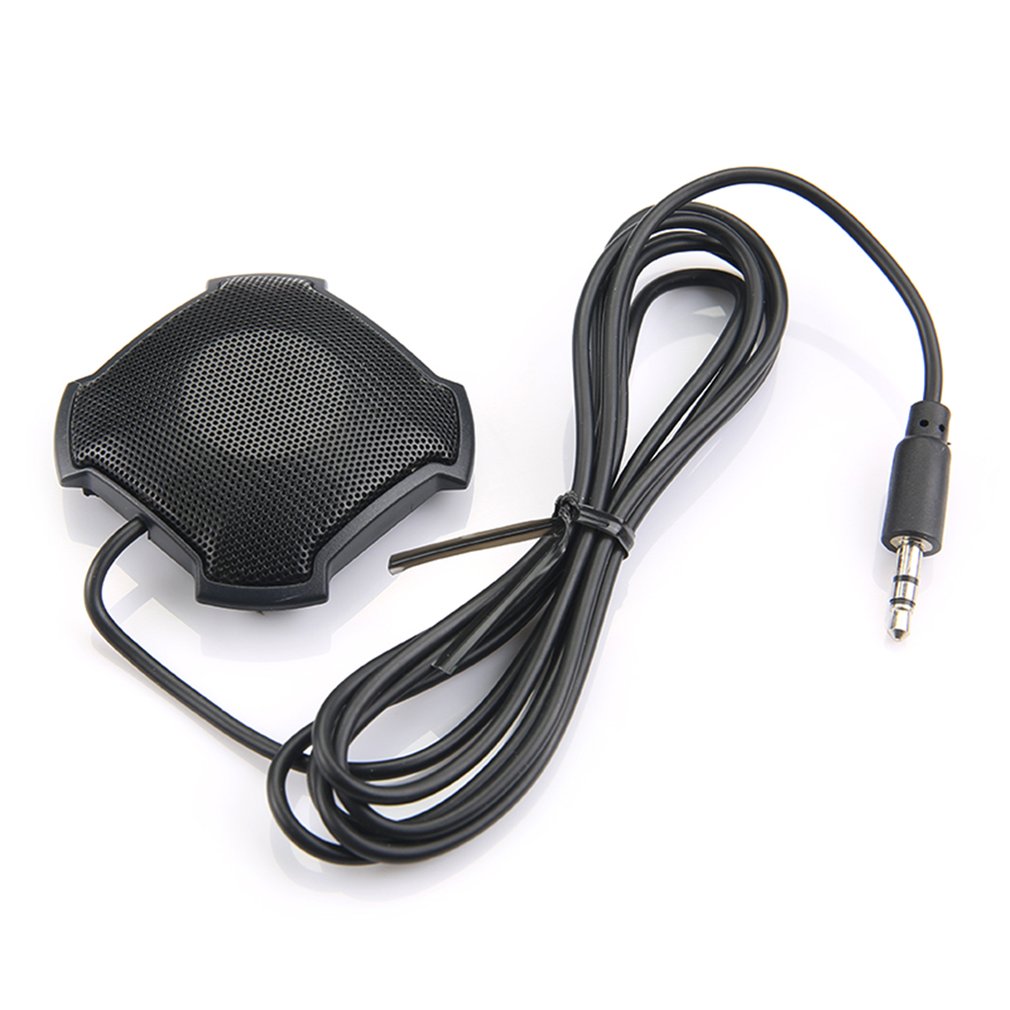 Omnidirectionele Pickup Microfoon Met 3.5Mm Audio Jack Condensator Conference Microfoon Voor Skype Voip Call Voice Chat Wired Zwart