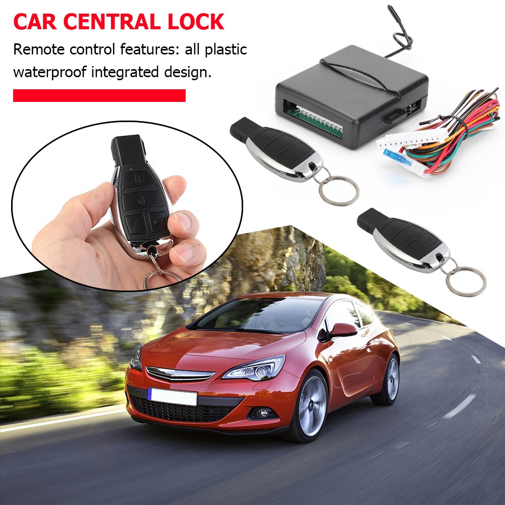 Keyless Entry Remote System, DC12V Keyless Entry Car Alarm System with Remote Engine Starter and Push to Start Iginition Button Vehicle Accessories (Bluetooth Model