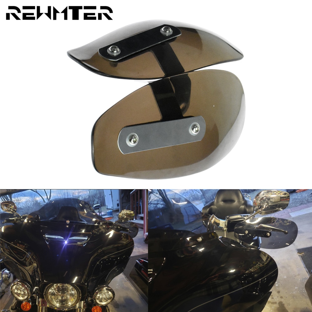 Motorcycle Hand Guard Koude Wind Deflector Shield Rook 10 Mm Voor Harley Touring Dyna Softail Sportster Road King Chopper Cruiser