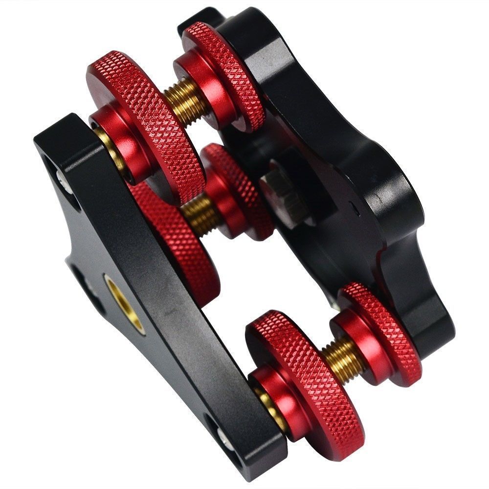 Aluminum Screw Precision Leveling Base Tripod Head Plate with 3 Adjustment Dials for DSLR Camera Tripod Monopod