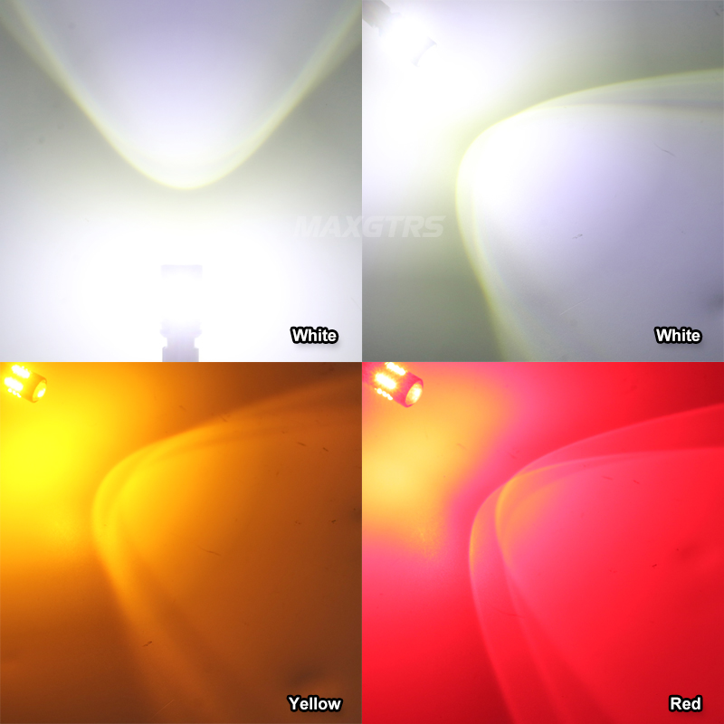 2x 3000lm  t15 t16 stk . canbus, 2 stk. led-baklygter,  w16w stk. baklygter, hvid, rød, orange, gul, rav, superklar, høj effekt