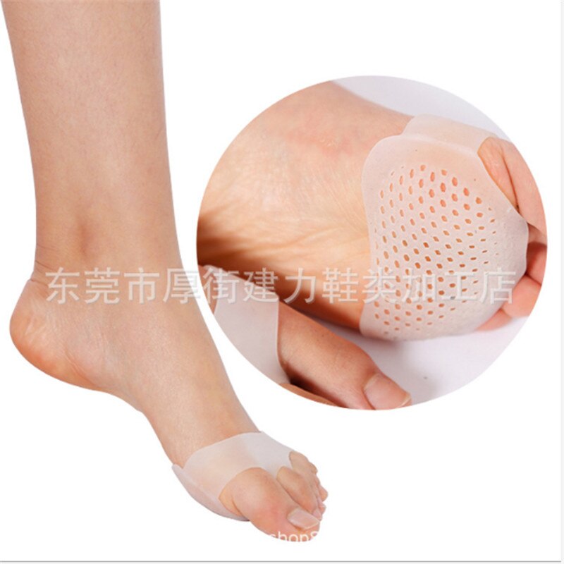 Functional Silicone Honeycomb Forefoot Pad Foot Versatile Use Reusable Pain Relief Foot Care Tool: White