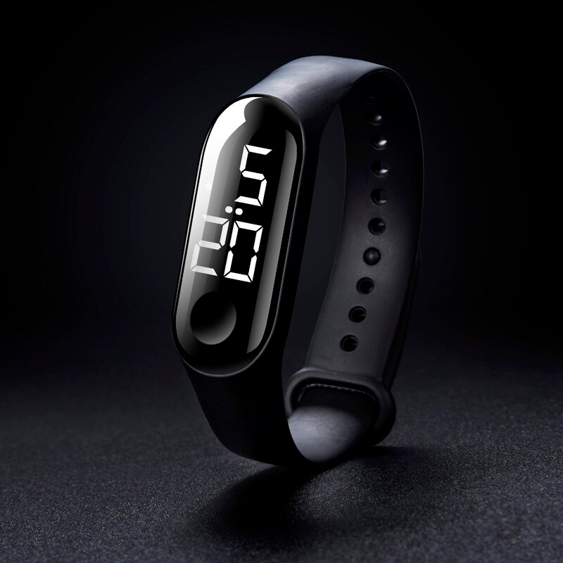 Horloges Led Elektronische Sport Lichtgevende Sensor Horloges Mode Mannen En Vrouwen Eenvoudige Waterdichte Horloges Alarm Outdoor: F