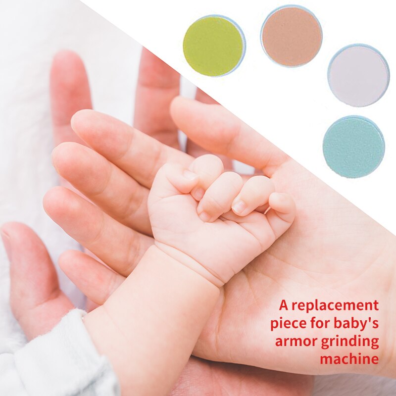 Coussinets de rechange pour coupe-ongles bébé 4 pièces têtes de meulage remplacement de vernis pour coupe-ongles électriques Standard