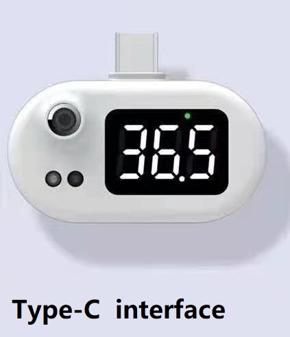 Sales Smart Mobile Phone Body Thermometer: Type C interface
