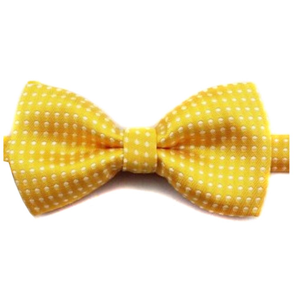Mignon à pois noeud papillon pour Cool enfants garçons maigre papillon noeud papillon smoking cou cravates pour fête Pet Show cravate Corbatas: Jaune