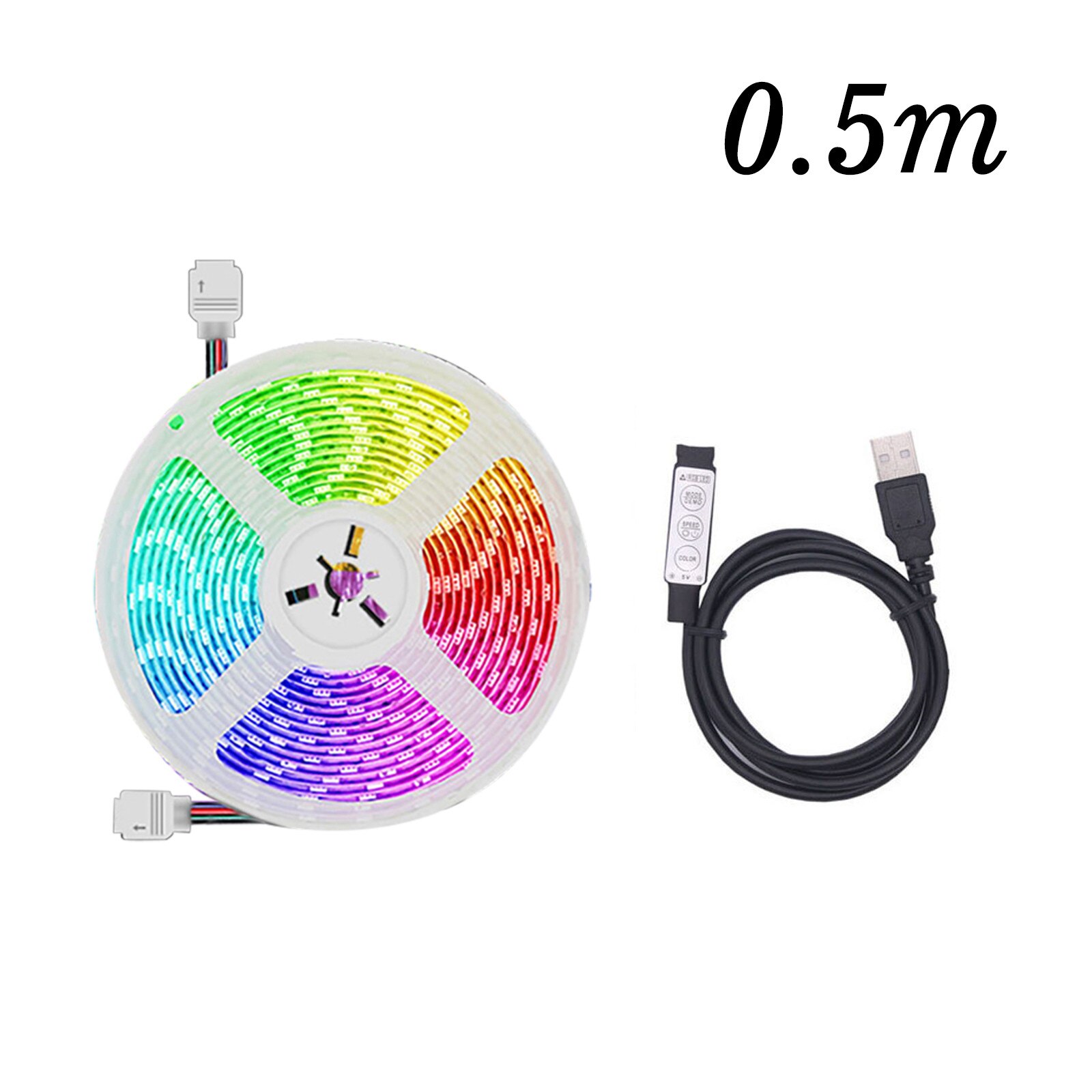 Usb 5050 Flexibele Rgb Led Strip Verlichting Muziek Waterdichte Rgb Led Light Kleur Veranderende Lichtslang: A