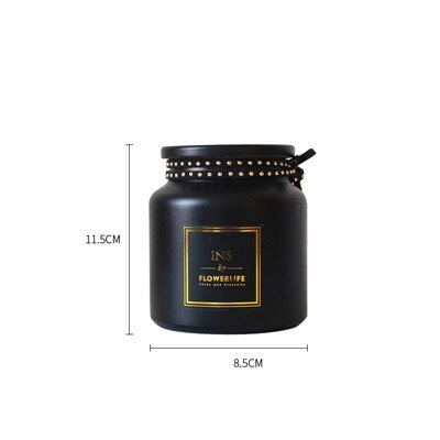 nordisch Schwarz/Weiß Glas Vasen Hydrokultur Pflanze Blume Wohnkultur für Blume Strauß mit Vase Hochzeit Tisch Dekoration: Schwarz B