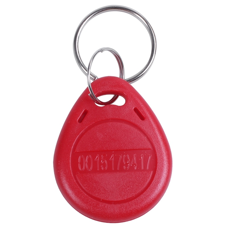 10 x 125 KHz RFID Keyboard Control Door Key Holder Red Card Identification