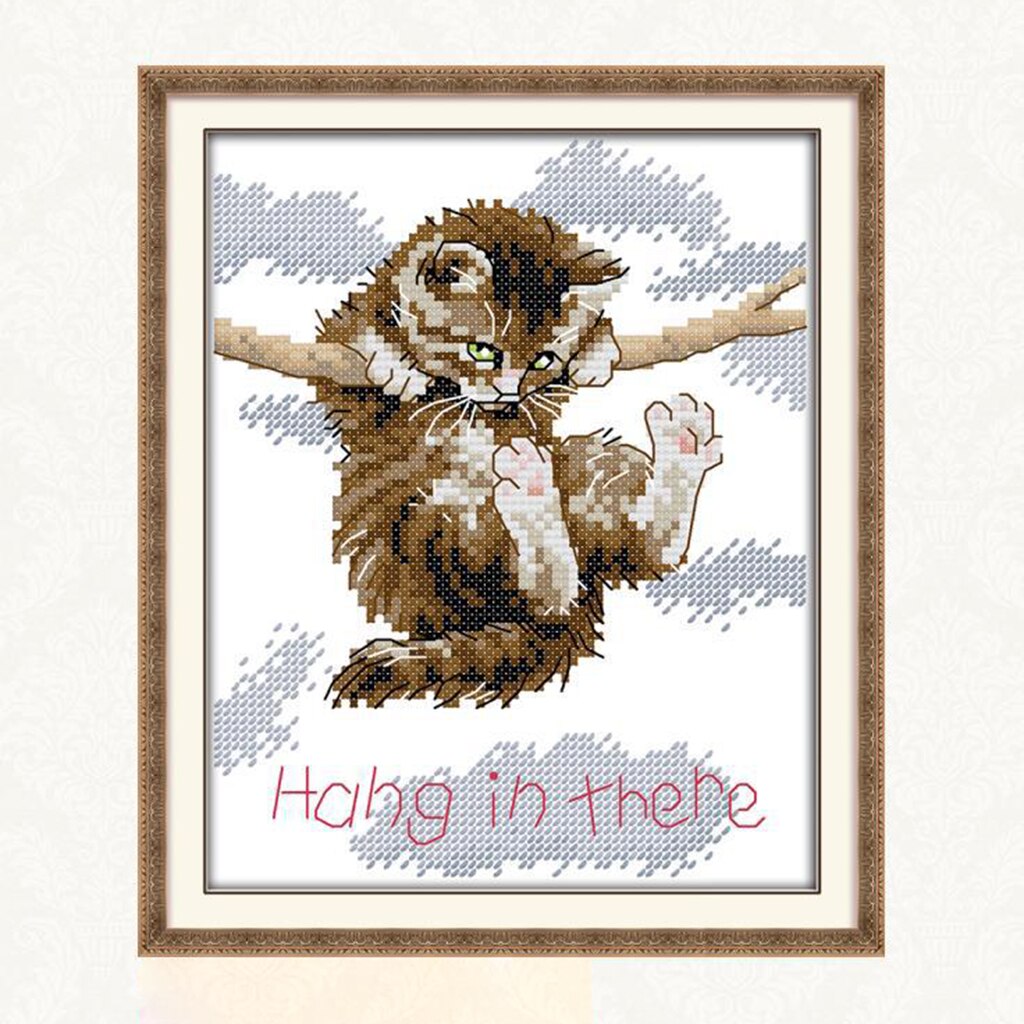 14CT Counted Cross Stitch Kit Handmade Craft Embroidery Kit for Beginner