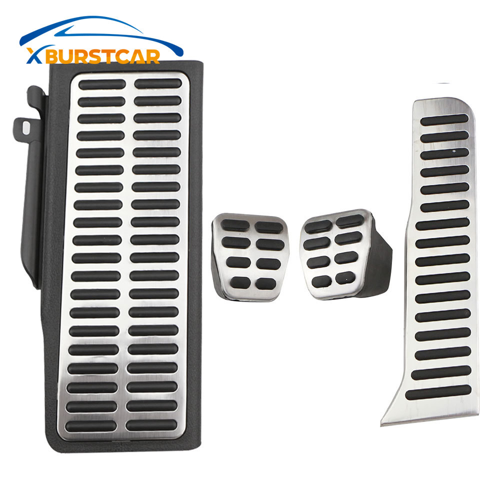 Xburstcar for Volkswagen VW CC Passat B6 B7 R36 R-line for Skoda Superb LHD Car Pedals Cover Stainless Steel AT MT Auto Pedal