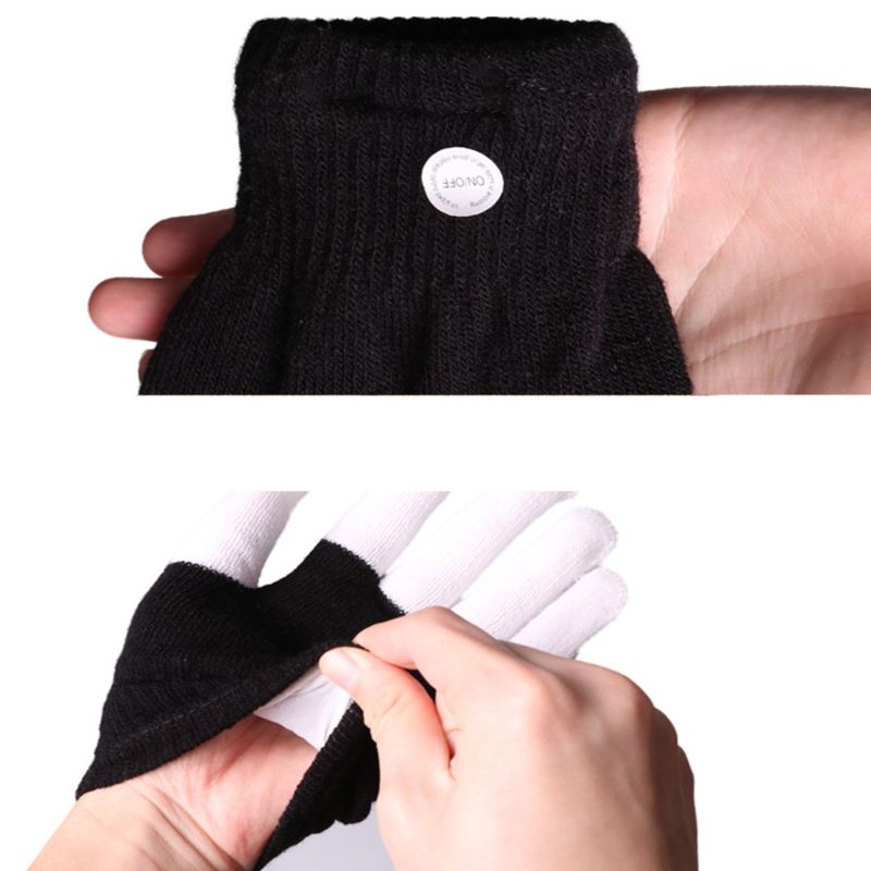 1 paar Halloween Bunte Blinkende LED Finger Handschuhe Geist Festival Grusel Kühlen Spaß Spielzeug Party unheimlich Cosplay Kostüm Profi
