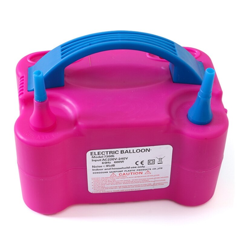 1PC 220V High Power Two Nozzle AC Inflatable Electric Balloon Pump Air Balloon Pump Air Blower Balloon Inflator Pump Portable