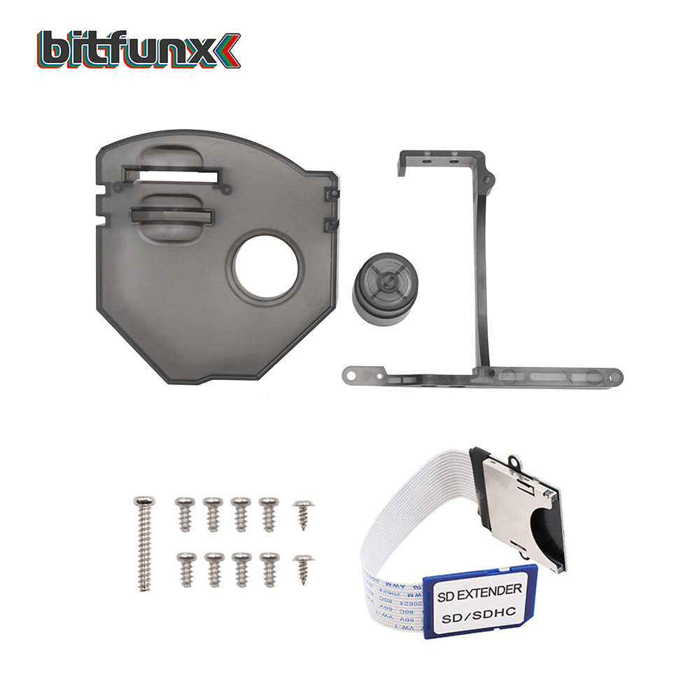 Bitfunx GDEMU Zestaw do zdalnego montażu karty SD Adapter przedłużający do SEGA Dreamcast GDEMU z kablem przedłużającym: Różowy