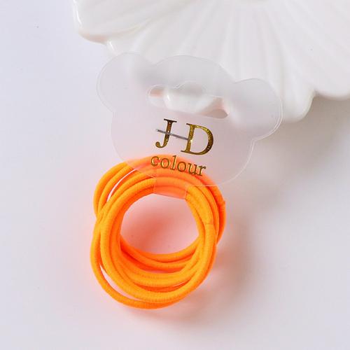 10 stk/parti låve scrunchy bånd jenter små baby hodeplagg engangs gummistrikk flerfarget hårtilbehør gummistrikk txtb 1: 11 oransje