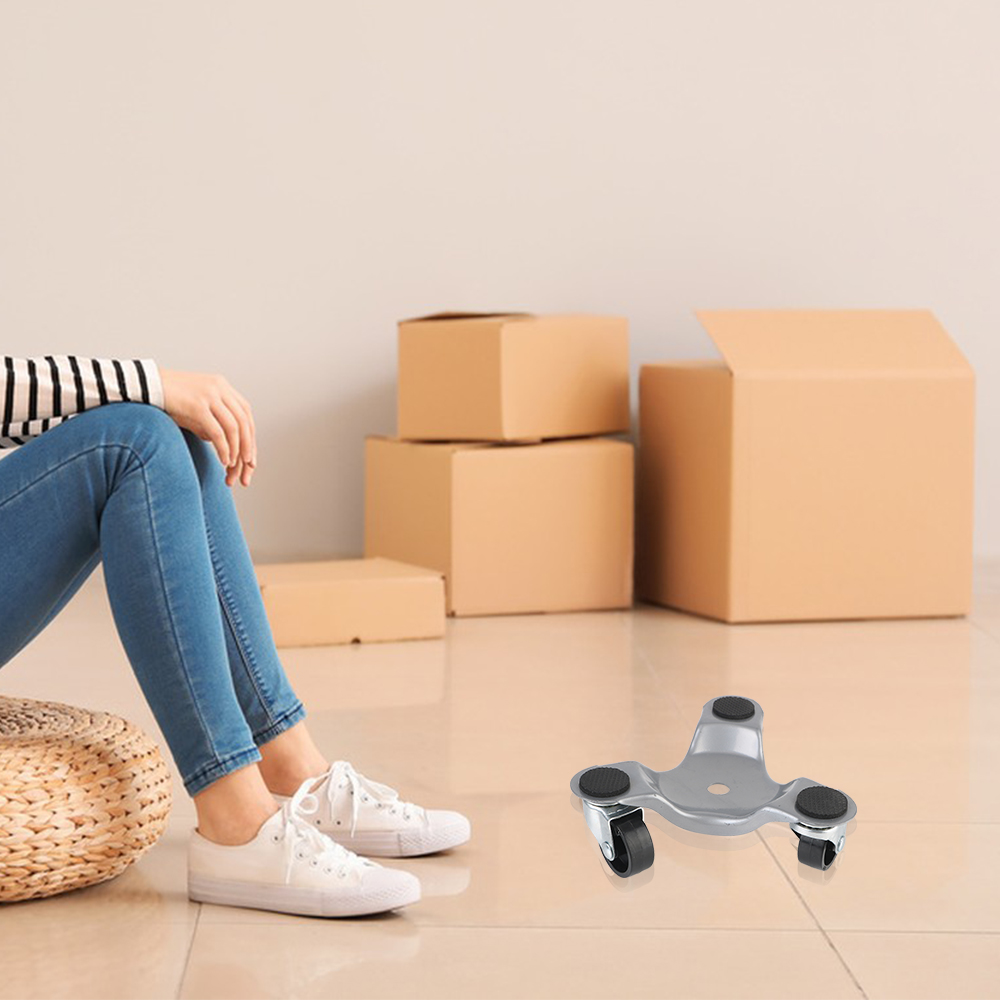3 Wheels Moving Furniture Moving Dolly Mover Dolly Mover Wheel for Cabinet heavy object mover triangular iron Furniture
