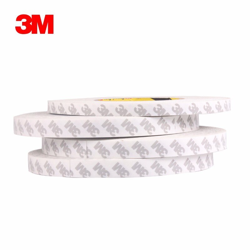 3M Tape Double Sided Tapes Adhesive Strong Sticky 50M / Roll Width 8mm / 10mm / 12mm / 15mm /20mm Led Strip Home Hardware