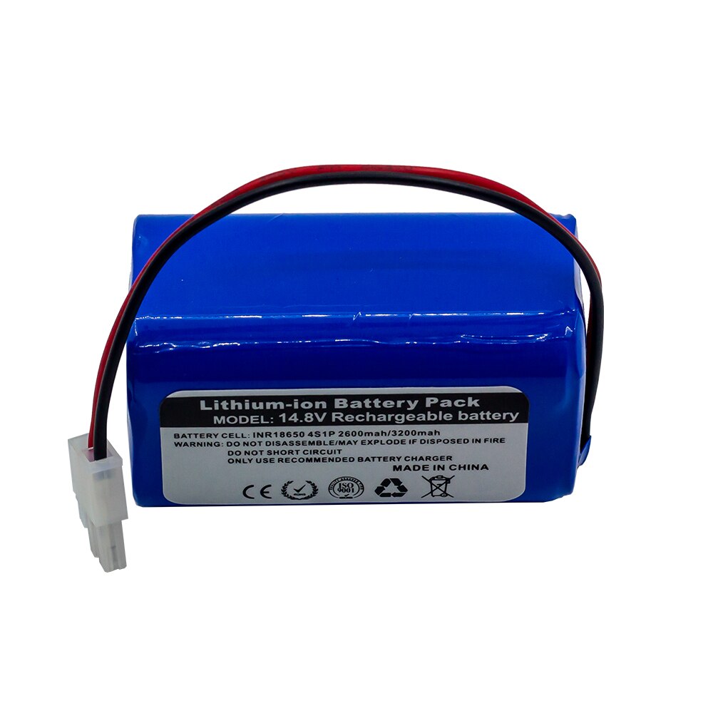 /14.8v 2600 mah 3200 mah litiumakku ilife  a4 a4s v7 a6 v7s :lle plus robottipölynimuri ilife 4 s 1p täyden kapasiteetin li-ion