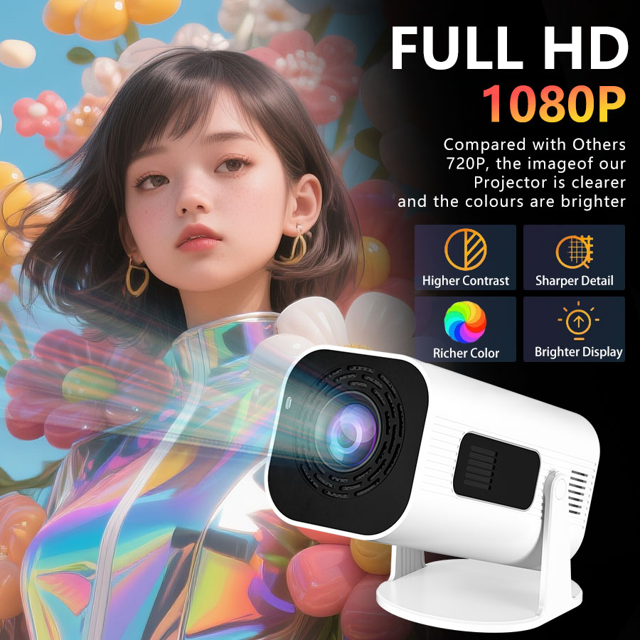 350 ANSI 4k Projector Android 11 HD 1080P Support Protable Projector LED Mini Projectors Auto Focus WiFi6 BT5.2