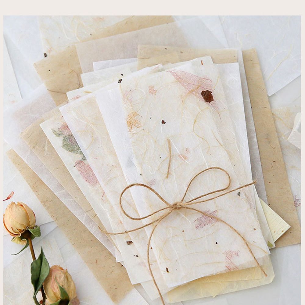 30Pcs Scrapbooking Tissue Paper Special Material Kraft Paper Scrapbook Decoration Floral Collage Handmade DIY Crafts