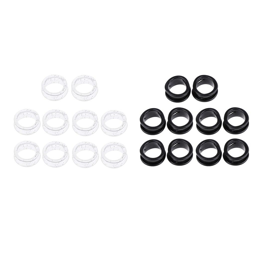 10x tijeras para peluquería tijeras anillos para los dedos insertos para salón Barbero-Anillo de goma suave