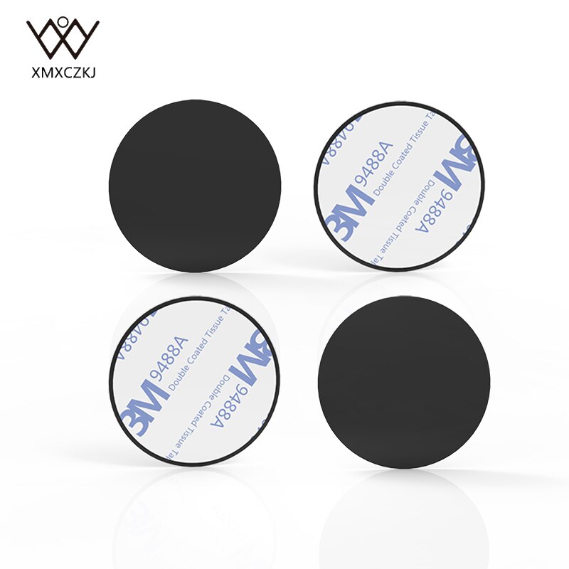 Metal Plate Universal Mount Metal Plate Kit with Adhesive for Magnetic Car Mount Cell Phone Holder Magnet Mobile Stand: 4 round
