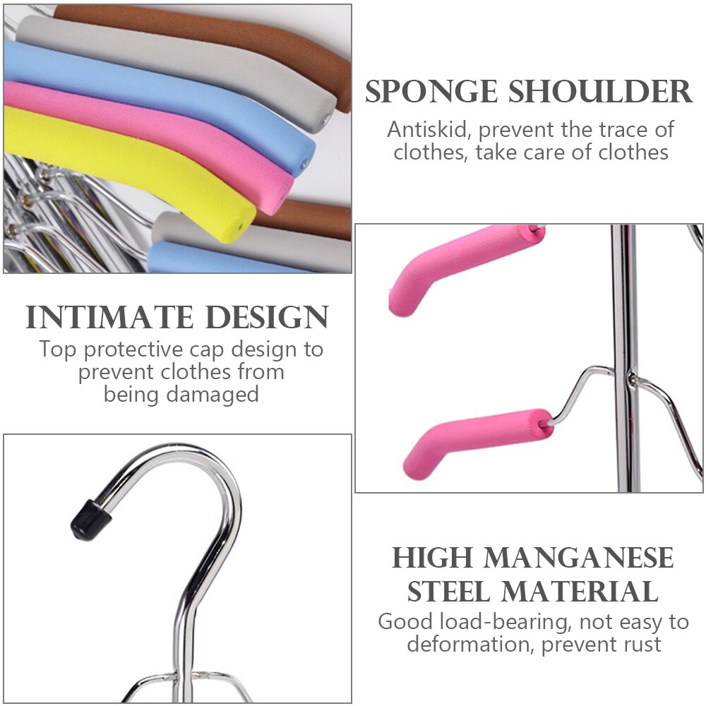 Multilayer Hanger Stainless Steel Clothing Storage Racks Home Clothing Storage Holder Racks Wardrobe Laundry Drying Rack