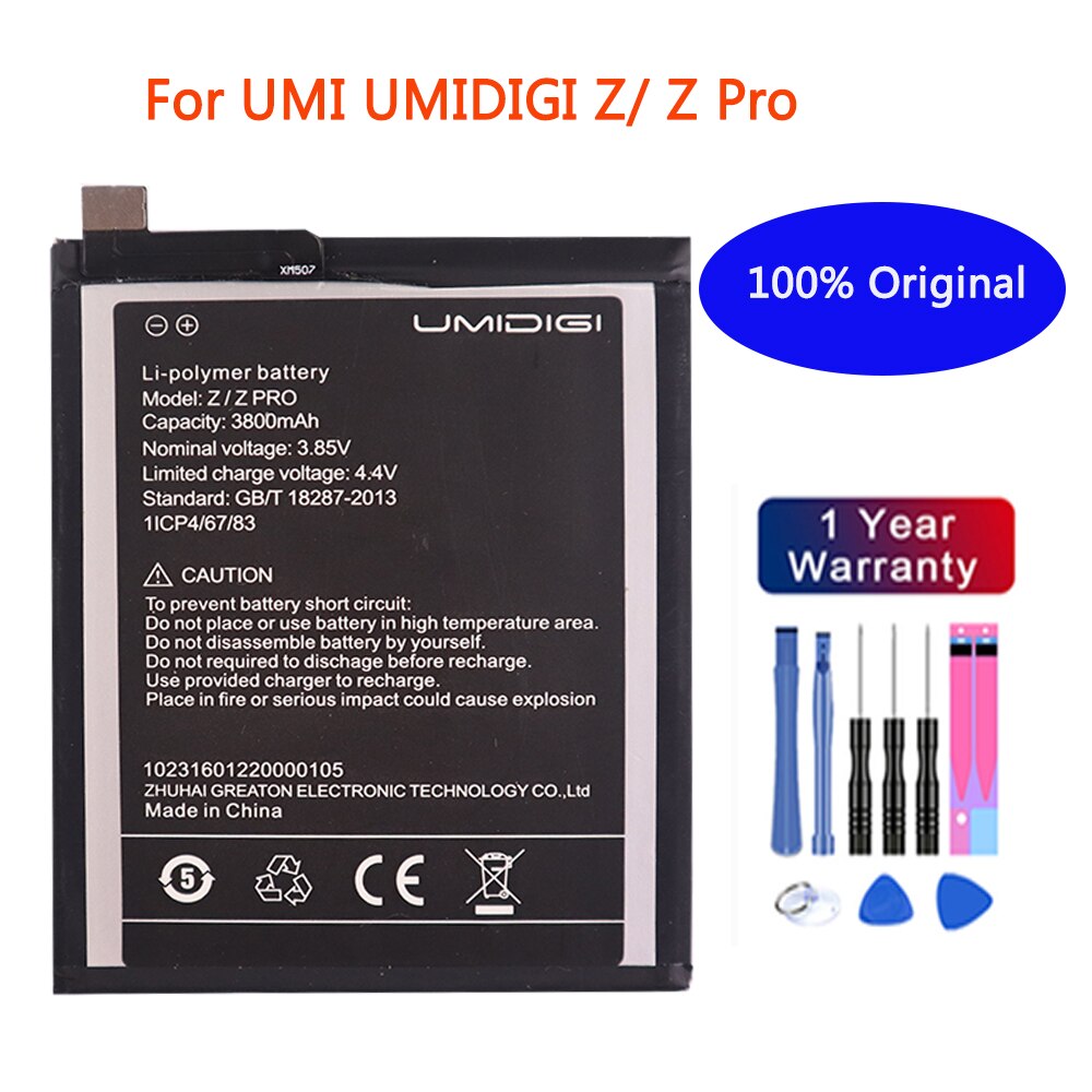 Original Battery For UMI Umidigi A1 PRO A3 S3 Pro Touch Power/Power 3 One max One Pro A5 pro A7 pro A9 Pro F2 Z/Z Pro Z2 Pro S2: Z Z Pro