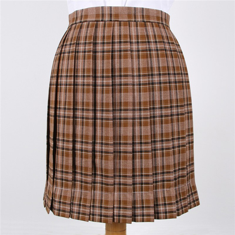 Harajuku Style Japanese School Uniform Skirt Cute School Girls High Waist Short Pleated Skirts