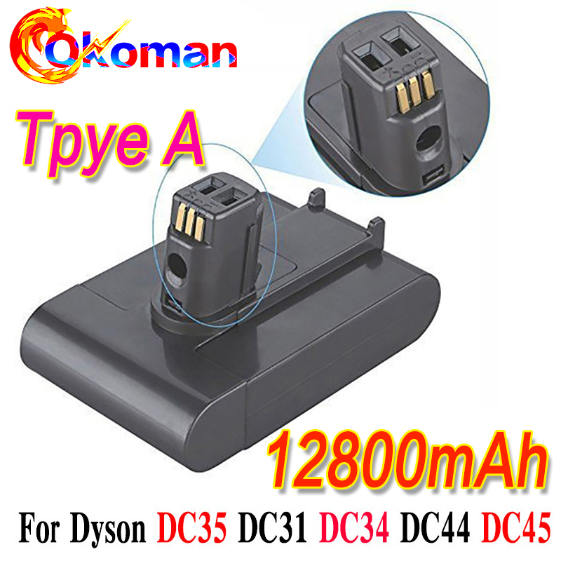 Batteria Aspirapolvere 12800mAh - Sostituzione Li-Ion per Dyson DC31 DC34 DC35 DC44 DC45