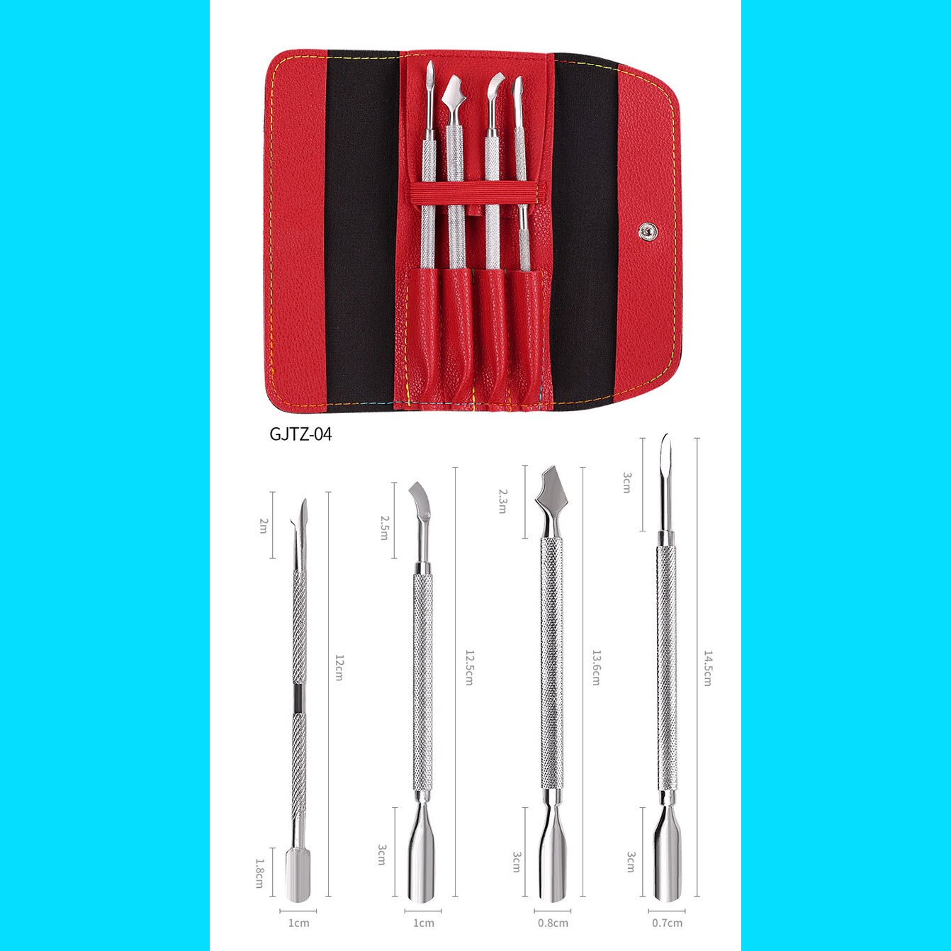 4/8Pcs Nail Tools Sets Steel Nail Clippers Pedicure Kit Multifunctional Portable Manicure Cutter Nail: 04