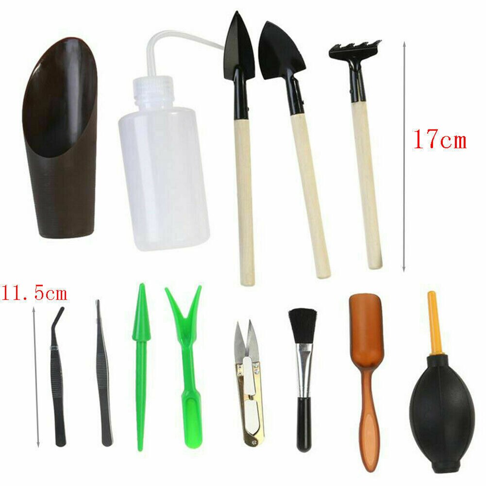 13pcs Mini Garden Planting Tools Set Hand Scissor Planting Shovel Gardening Tools Succulent _WK