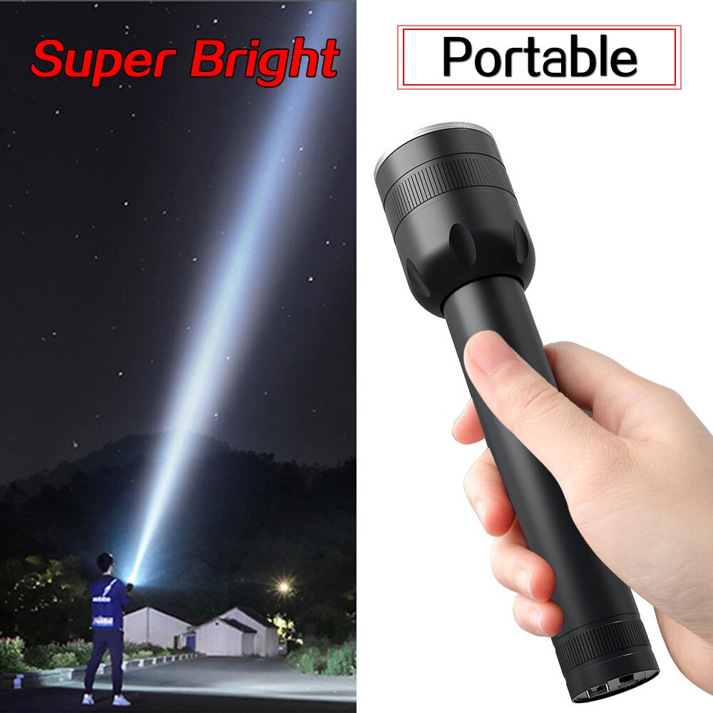 USB Rechargeable LED Flashlight With Q5 T6 LED Built-in 1800mAh lithium battery Waterproof camping light Zoomable Torch outdoor