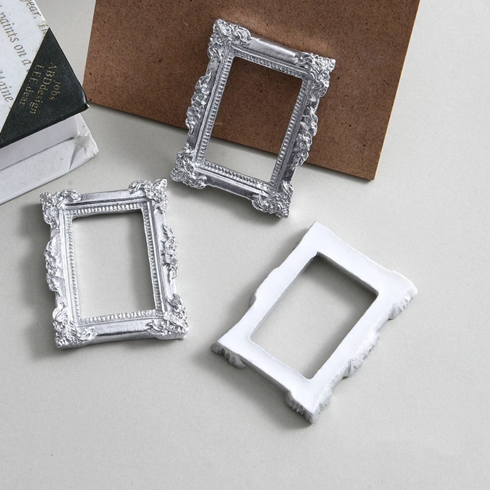 Nice-looking Mini Picture Frame Resin Fine Workmanship Small Size Miniature Photo Frames for