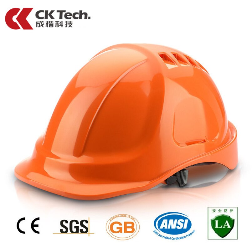 Ck tech. skyddshjälmkonstruktion hjälm arbetskeps abs material skyddshjälmar andningsbar teknisk krafthjälm