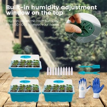 Nursery Plant Grow Box Plants Propagation Starter Transparent Lid Tray