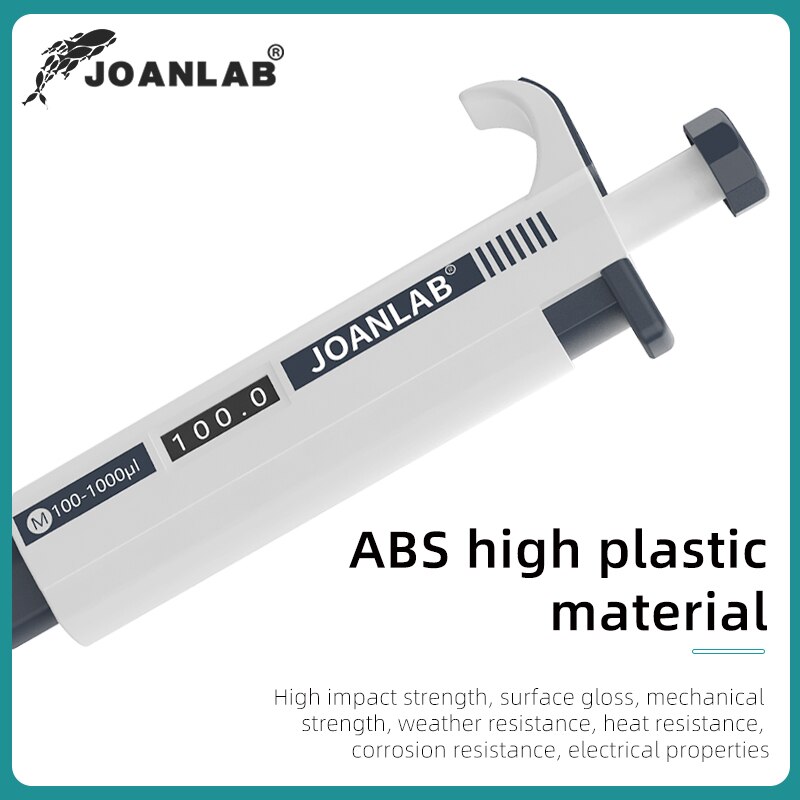 Joanlab Laboratorium Pipet Plastic Pipetten Dropper Handleiding Digitale Verstelbare Micropipet Lab Apparatuur Met Pipet Tips