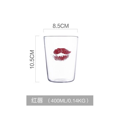 Par kopp print sommar coolt glas frukost kopp mjölk glas juice & kall dryck kopp: A