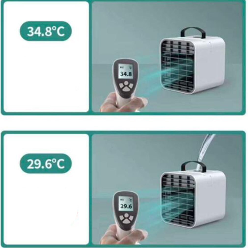 Nano-ice mist, turbina enfriadora de enfriamiento rápido, recolección de viento, giro de plástico con forma de despertador, atomización ultrasónica