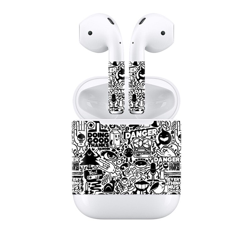 Popular Full Cover Decal for Apple AirPods for Earpiece Vinyl Stickers: 990