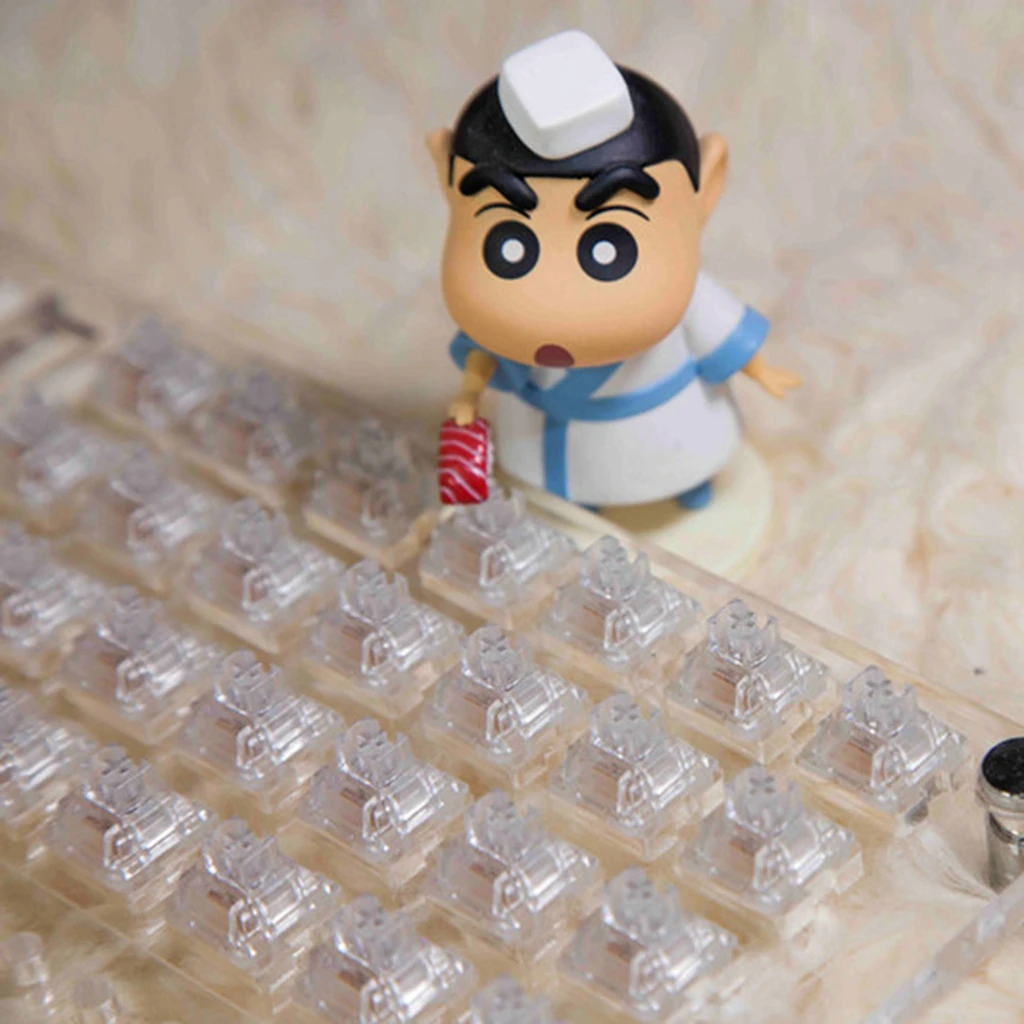 TTC Frozen Silent Switch V2 Mechanical Keyboard Mute Linear Switches 39 gf 3 Pins RGB Transparent Factory Lubrication Custom PC