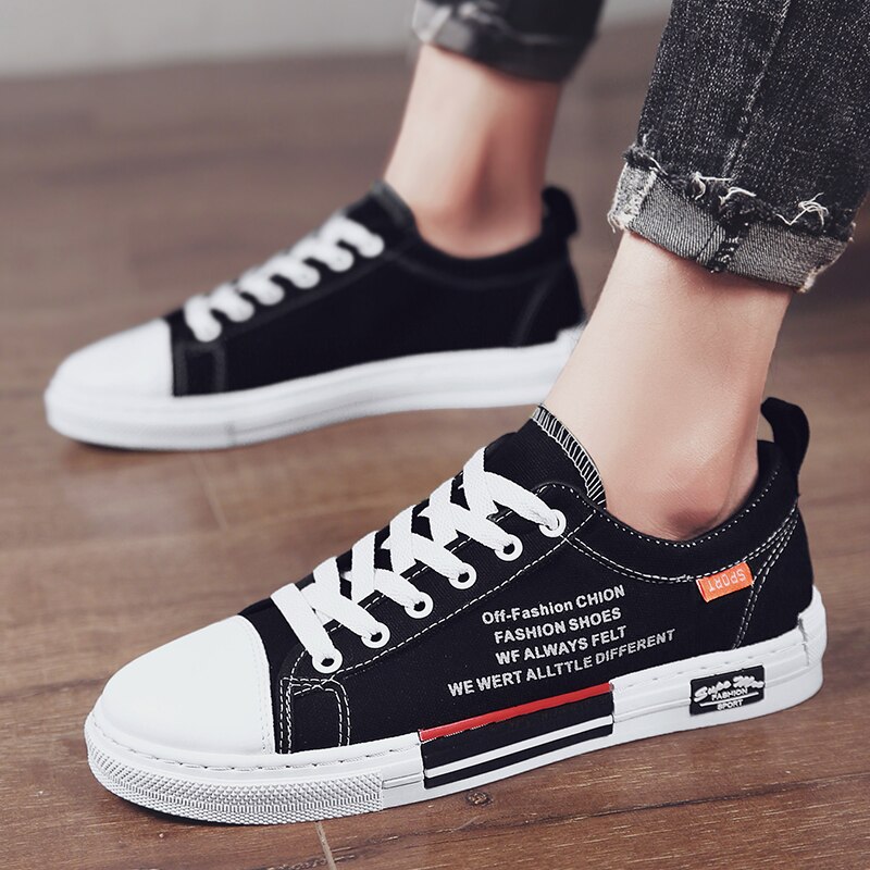 canvas shoes men men Shoes Men Casual Shoes White Sneakers summer Walking Shoes Black shoes Flat shoes Trainers