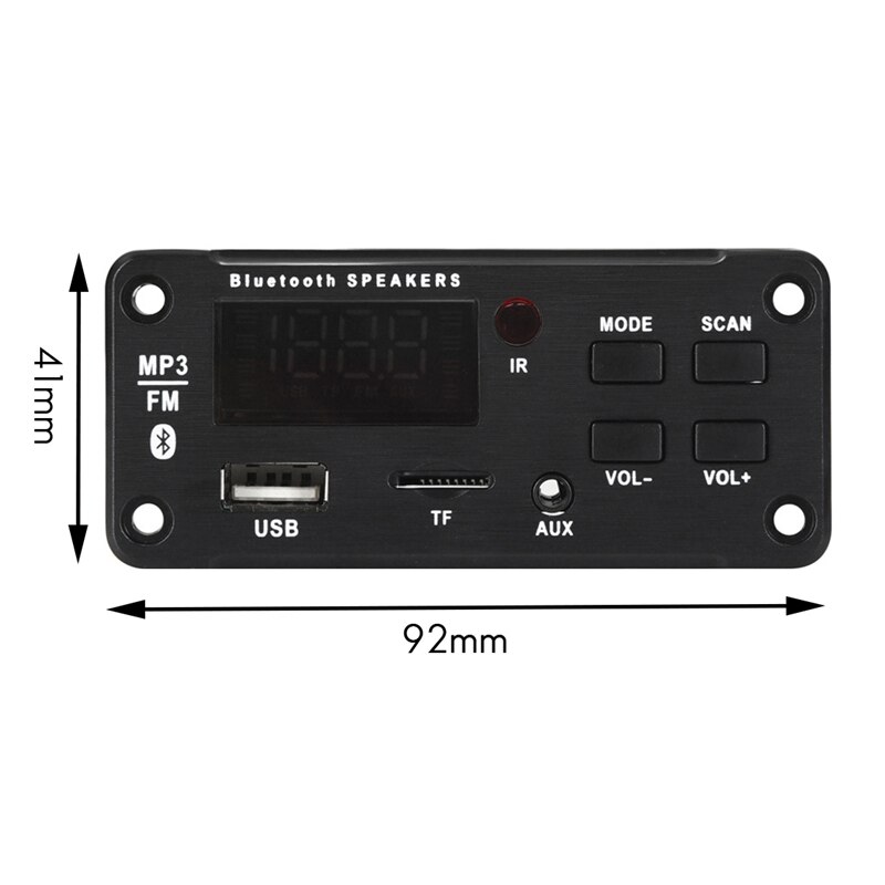 MP3 Bluetooth Decoder Boord 2X25W Usb Fm Radio Tf Usb 3.5 Mm Aux Muziekspeler Voor Auto Accessoires Diy Kit