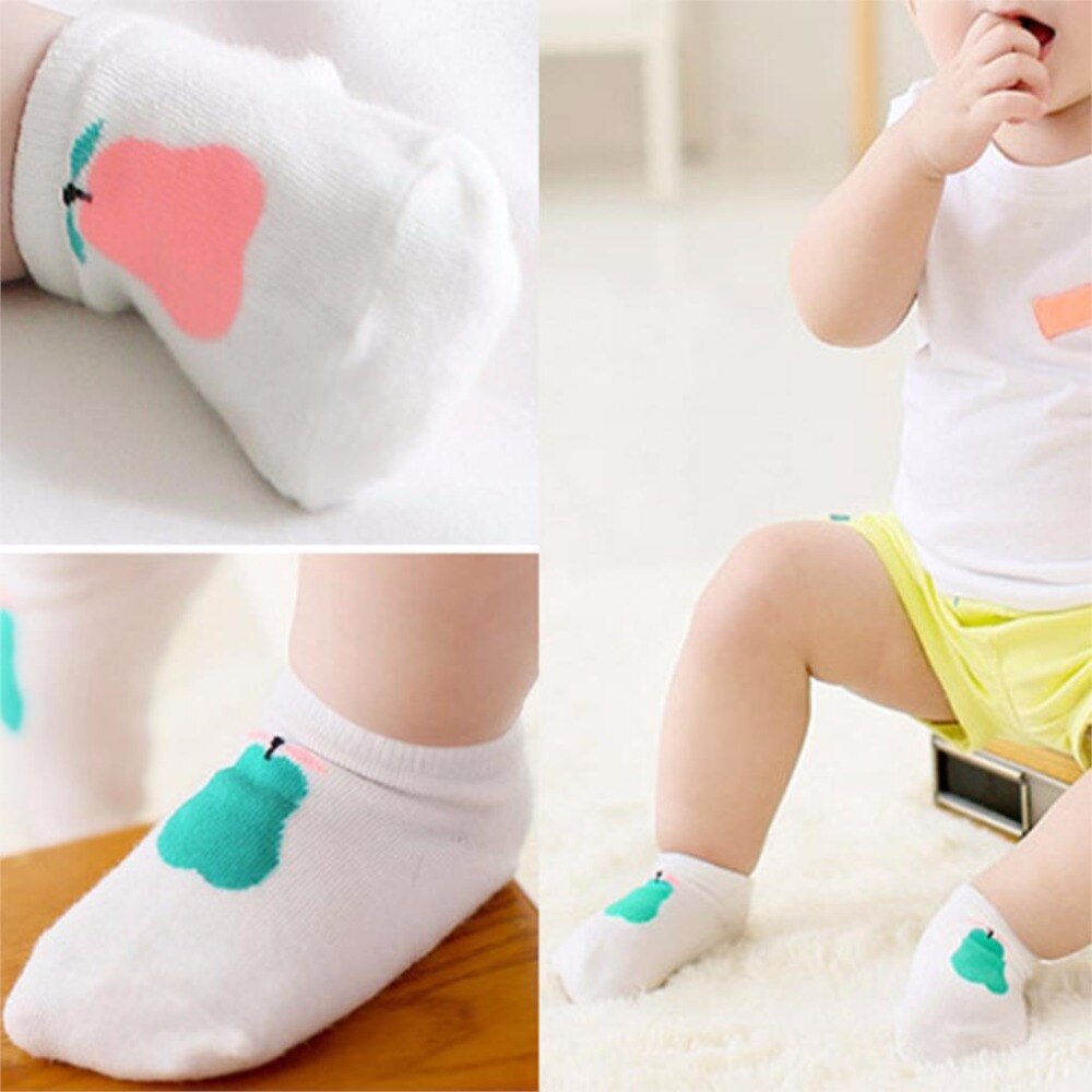 Nova primavera verão unisex bebê meias de algodão curto meias do bebê menino menina bonito padrão piso meias