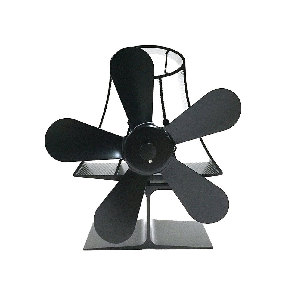 YL-103 Table Lamp Thermodynamic Fireplace Fan Thermal Power Fireplace Fan Eco Friendly Five-leaf Fan