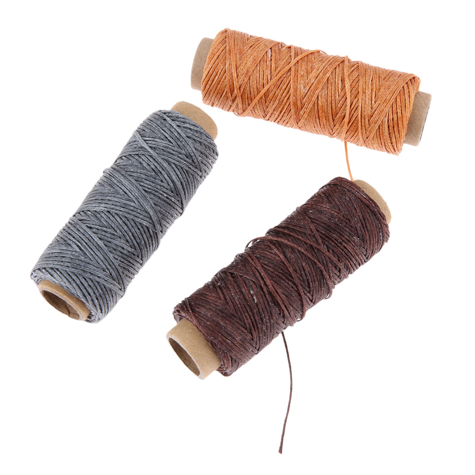 10 Color/Set 50m 150D Leather Sewing Waxed Thread Flat Waxed Sewing Thread Wax line Stitching Thread for Leather Craft DIY