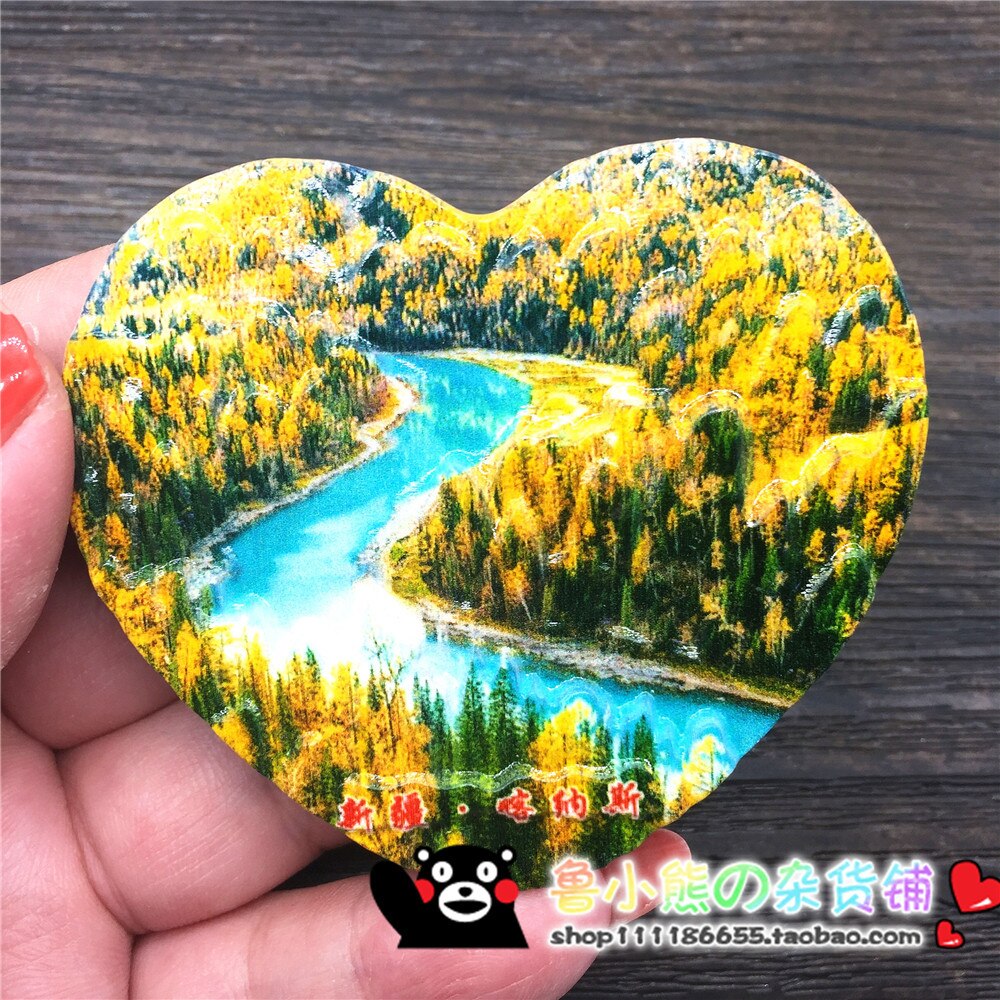 China City Tourist Souvenirs Koelkast Sticker Changbai Wuzhen Wuhan Guizhou Xinjiang Yunan Magneet Home Decor